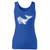 High quality print of this slim fit whale cute fish animal women tank top will turn heads. And bystanders won't be disappointed - the racerback cut looks good one any woman's shoulders.