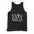 Our cotton stay wild men tank top is perfect for those intense workouts in the gym, at practice or pickup games.