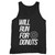 Our cotton will run for donuts men tank top is perfect for those intense workouts in the gym, at practice or pickup games.