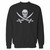 Your pirate skull & sword crewneck sweatshirt just got an update. This super comfortable and lighter weight crewneck will become your favorite go-to sweatshirt. The cozy spandex cuffs and waistband make this pill-resistant sweatshirt a fan favorite.And your group will look and feel their best in this premium ringspun cotton crew.