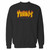 Your thanos flame logo crewneck sweatshirt just got an update. This super comfortable and lighter weight crewneck will become your favorite go-to sweatshirt. The cozy spandex cuffs and waistband make this pill-resistant sweatshirt a fan favorite.And your group will look and feel their best in this premium ringspun cotton crew.