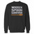 Your wooden spoon survivor inspired crewneck sweatshirt just got an update. This super comfortable and lighter weight crewneck will become your favorite go-to sweatshirt. The cozy spandex cuffs and waistband make this pill-resistant sweatshirt a fan favorite.And your group will look and feel their best in this premium ringspun cotton crew.