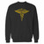 Your caduceus medical symbol crewneck sweatshirt just got an update. This super comfortable and lighter weight crewneck will become your favorite go-to sweatshirt. The cozy spandex cuffs and waistband make this pill-resistant sweatshirt a fan favorite.And your group will look and feel their best in this premium ringspun cotton crew.