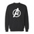 Your marvel avengers end game inspired crewneck sweatshirt just got an update. This super comfortable and lighter weight crewneck will become your favorite go-to sweatshirt. The cozy spandex cuffs and waistband make this pill-resistant sweatshirt a fan favorite.And your group will look and feel their best in this premium ringspun cotton crew.