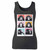 High quality print of this slim fit chimps faces pop art women tank top will turn heads. And bystanders won't be disappointed - the racerback cut looks good one any woman's shoulders.