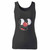 High quality print of this slim fit cuphead mugman logo game retro cartoon women tank top will turn heads. And bystanders won't be disappointed - the racerback cut looks good one any woman's shoulders.