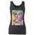 High quality print of this slim fit harley quinn sees birds women tank top will turn heads. And bystanders won't be disappointed - the racerback cut looks good one any woman's shoulders.