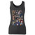 High quality print of this slim fit horror movie character women tank top will turn heads. And bystanders won't be disappointed - the racerback cut looks good one any woman's shoulders.