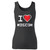 High quality print of this slim fit i love moscow women tank top will turn heads. And bystanders won't be disappointed - the racerback cut looks good one any woman's shoulders.