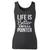 High quality print of this slim fit life is better pointers women tank top will turn heads. And bystanders won't be disappointed - the racerback cut looks good one any woman's shoulders.