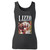 High quality print of this slim fit lizzo wild art women tank top will turn heads. And bystanders won't be disappointed - the racerback cut looks good one any woman's shoulders.
