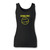 High quality print of this slim fit nirvana hieroglyphics parody women tank top will turn heads. And bystanders won't be disappointed - the racerback cut looks good one any woman's shoulders.