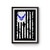 Air Force Flag Blue Crest Military Poster