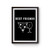 Best Friends Pizza And Wine Poster