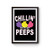 Chillin With My Peeps Graphic Easter Peeps Poster