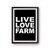 Farm Live Love Farm Farmer Farming For Farming Gift For Him Christmas Gift Poster