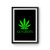 Go Green Marijuana Leaf Poster
