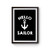 Hello Sailor Nautical Natural Poster