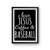 I Love Jesus Coffee And Baseball Poster