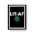 Lit Af Christmas Poster