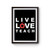 Live Love Teach Apple Teacher Gift Poster