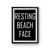 Resting Beach Face Vacation Poster