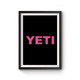Yeti Script Text Poster