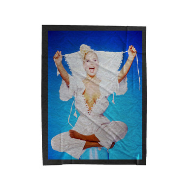 Actress Amazing Blonde Heather Thomas Velveteen Blanket