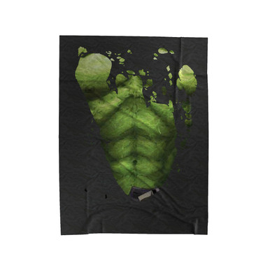 Hulk Six Pack Naked Body Velveteen Blanket