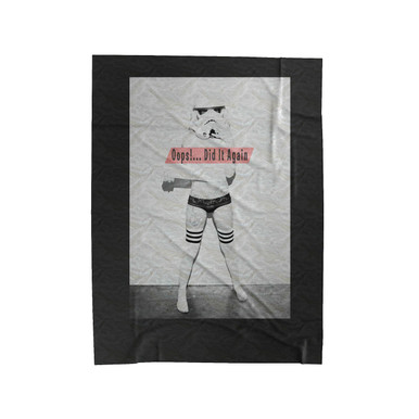 Sexy Stormtrooper Girl Velveteen Blanket
