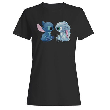 Stitch And Fizz Disney Lilo And Stitch Women T Shirt