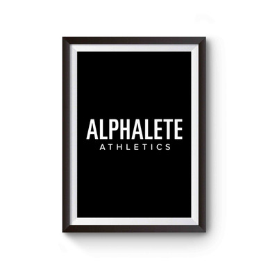 Alphalete Athletics Logo Inspired Poster