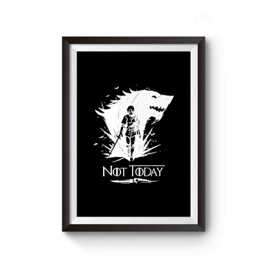 arya stark not today wallpaper