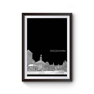 Chillicothe Ohio Skyline Poster