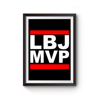Lebron James Mvp Logo Poster