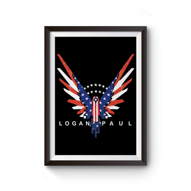 Logan Paul Bird Maverick American Flag Logo 2 Poster
