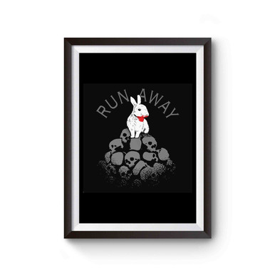 Monty Python Run Away Killer Rabbit Holy Grail Bloody Rabbit Poster