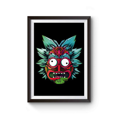 Rick And Morty Kaiju Style Poster