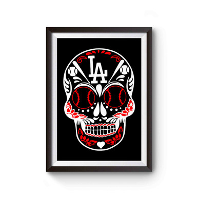 Skull Los Angeles Dodgers Dia De Los Muertos Skull Fresh Best Long Sleeve  Shirt