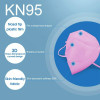 Pink KN95 Disposable 4-layer Face Mask