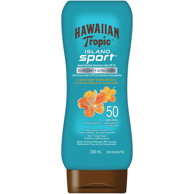 Hawaiian Tropic Island Sport® Sweat Resistant Sunscreen Lotion, SPF 50