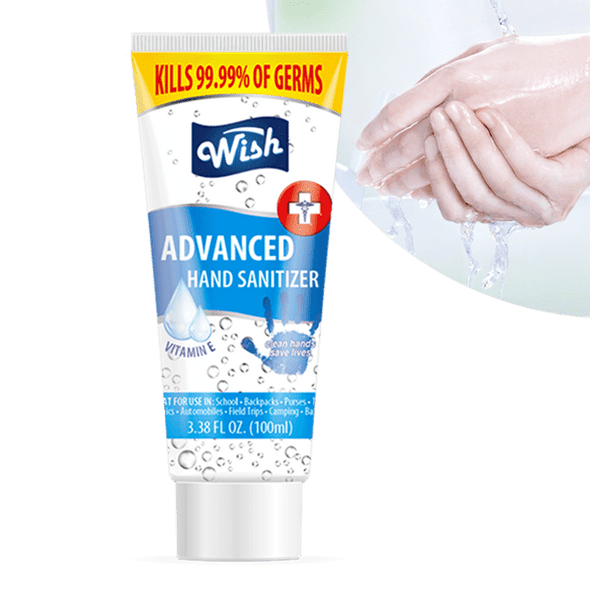 Wish Hand Sanitizer 3.38oz Tube with Vitamin E