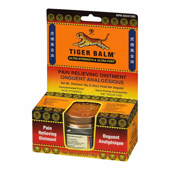 Tiger Balm - Pain Relieving Ointment - Ultra Strength -18g