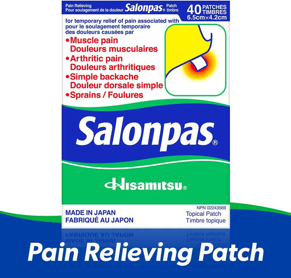 Salonpas - Original Pain Relieving Patch - 40 patches