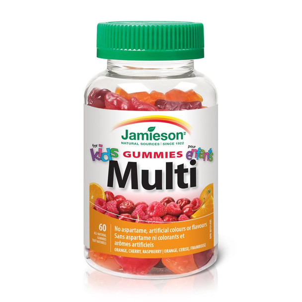 Jamieson - Multi Vitamins Iron Free Kids Gummies - Cherry/Orange/Berry - 60