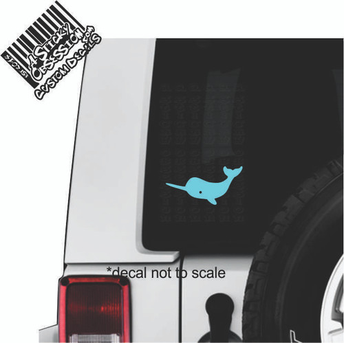 Narwhal Decal on Jeep