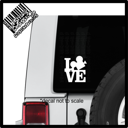 Love Film Direct Movie Decal sticker on Jeep