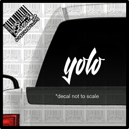 Yolo sticker on truck