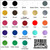 Available Decal Colors Available Decal Colors