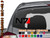 Mass Effect N7 decal in black and red on car